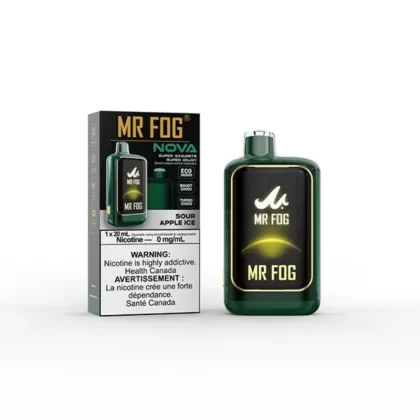 Mr Fog Nova Nicotine Free Sour Apple Ice 36K Disposable Vape