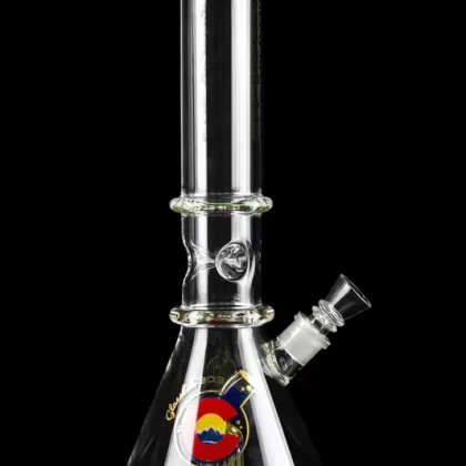 Glasslab 303 Quad Circ Perc Beaker - Color#Mint>Teal