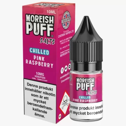 Moreish Puff – Pink Raspberry 10mg 10ml – E juice med nikotin - Moreish Puff / Yes / 10mg / 10ml / 50/50 - Vape Product (388B37)