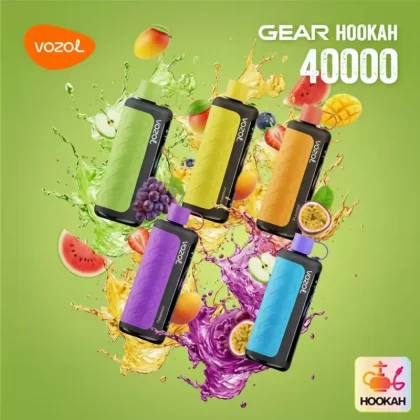 Vozol Gear Hookah 40000 – 40K Puffs Eco Mode / Power Mode Audio Feedback Disposable Vape Wholesale Price