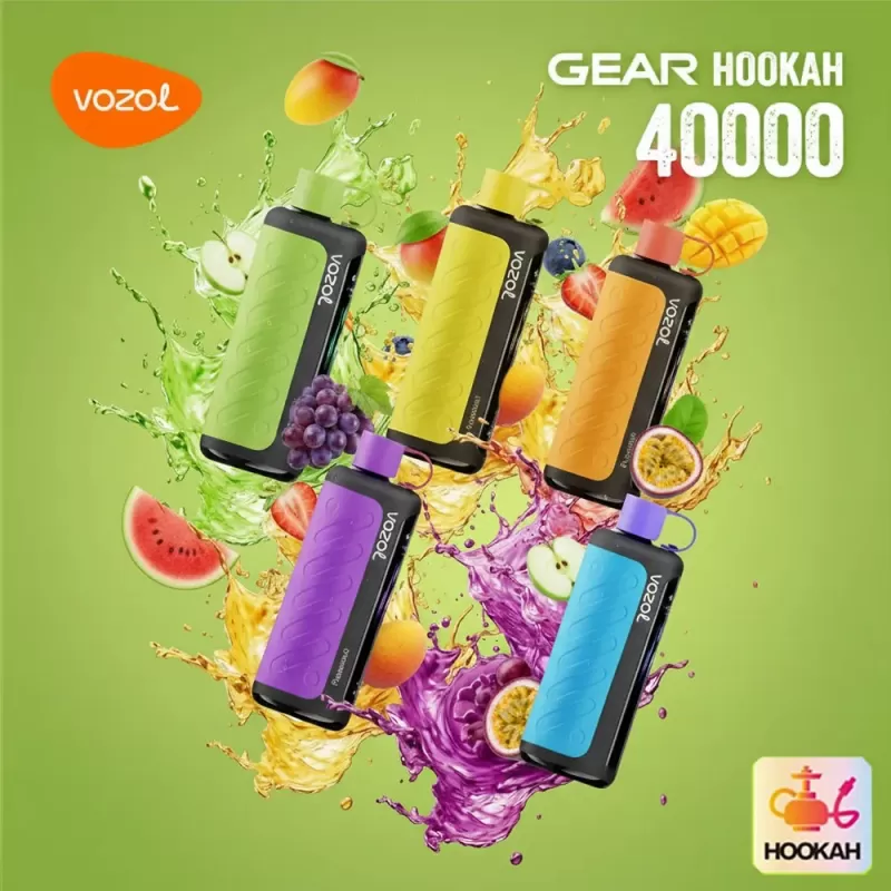 Vozol Gear Hookah 40000 – 40K Puffs Eco Mode / Power Mode Audio Feedback Disposable Vape Wholesale Price