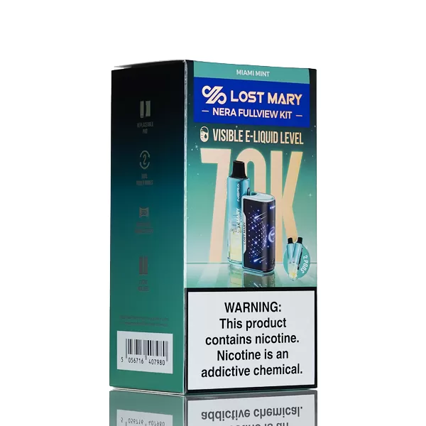 Lost Mary Nera Fullview 70K Puffs Disposable FULL KIT - 24mL - Pomegranate Blast - Image 3