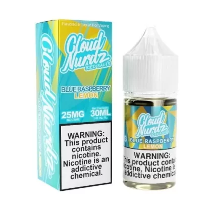 Cloud Nurdz Iced Salt E-Liquid – Blue Raspberry Lemon 30ml