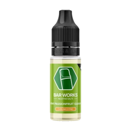 Kiwi Passionfruit Guava Nic Salt by Bar Works - 10ml - Vape Product, Vape Product (57AF9C)