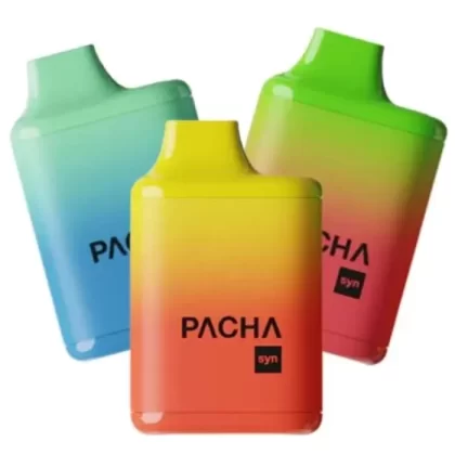 Pacha Syn 4500 Vape - Pack Count#Single Pack~Flavor#Grapple Berry Ice>Strawberry Watermelon>White Peach Ice~Nicotine#50MG