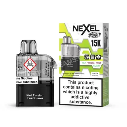 Nexel Thunder 15K Kiwi Passion Fruit Guava Pods - Vapestreams Co