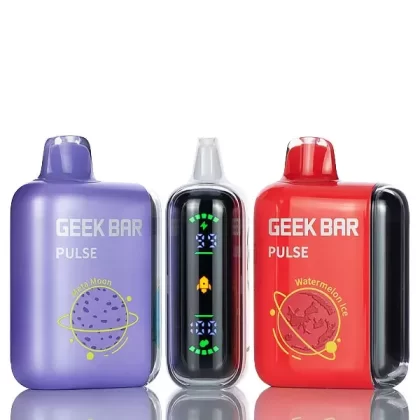 Geek Bar Pulse 15000 Puffs Dual Mesh Disposable Vape - 16ML - Blue Razz Ice