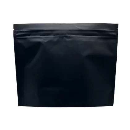 Bag King Child-Resistant Opaque Exit Bag | 12 x 9 in - Choose Color#Black>White~Choose Price Tier#Single Unit (Less Than Pack Qty)>Pack of 50 (Bulk Discount Pricing) (B301F9)