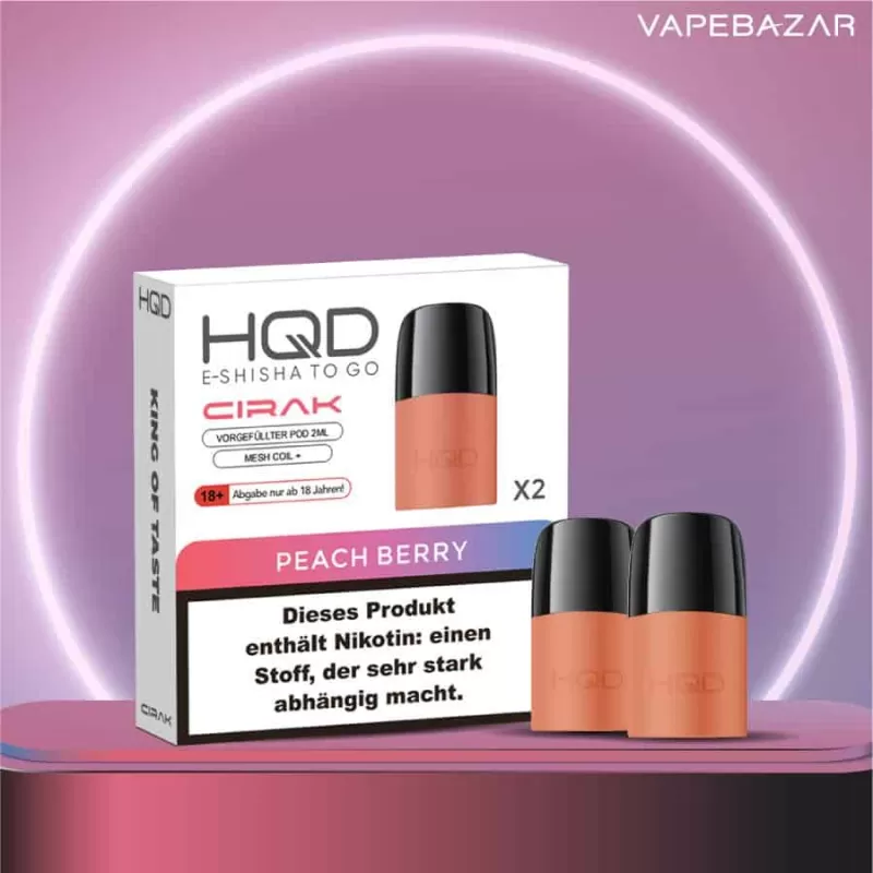 HQD Cirak – HQD Pods – Peach – 2er Pack