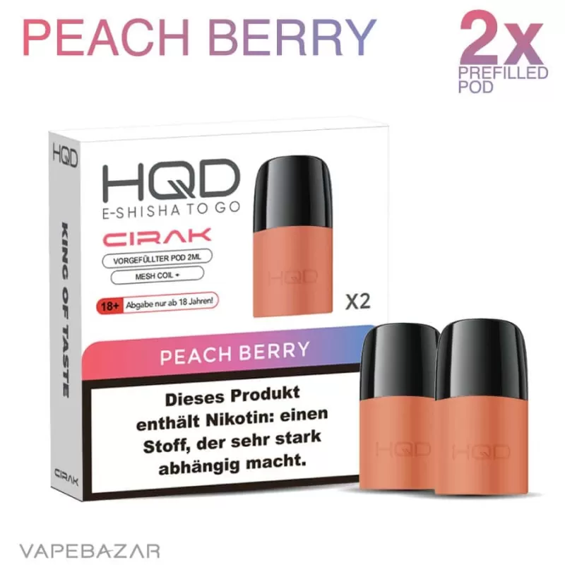 HQD Cirak – HQD Pods – Peach – 2er Pack - Image 2