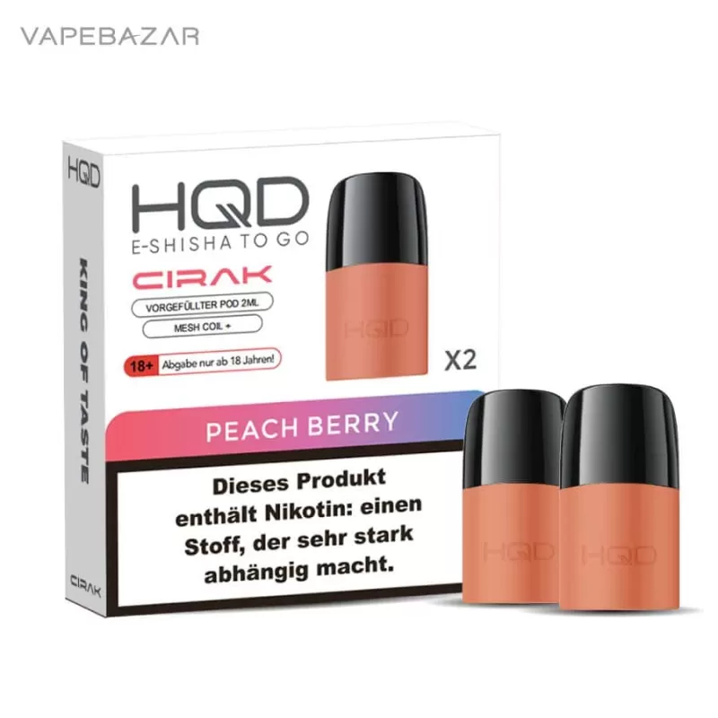 HQD Cirak – HQD Pods – Peach – 2er Pack - Image 3