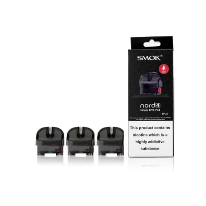 SMOK Nord 4 Replacement Pods – Singles and Packs - Single Pod, Pack of 3 x Pods; Compatible With RPM Coils, Compatible With RPM2 Coils