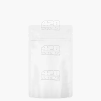 Tamper Evident | Matte White Mylar Bag | 4in x 6.5in – 7g – 1000 Count