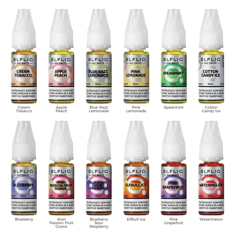 Elfliq Nic Salt E-Liquid - Box of 10 - Pineapple Ice / 20mg
