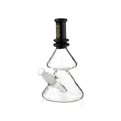 BIO Glass | Double Stacked Heavy Beaker Water Pipe | 8″ – 14mm – Various Colors