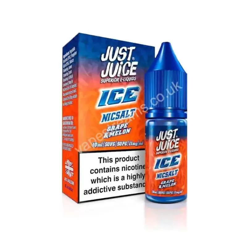 Just Juice Ice Grape & Melon Nic Salt E-Liquid - Vapestreams Co
