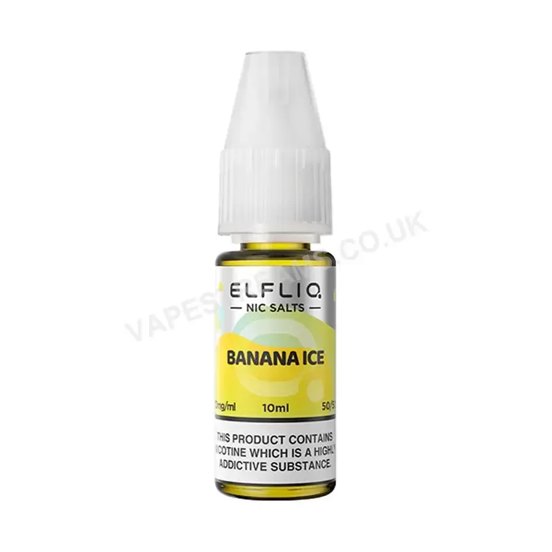 ELF BAR ELFLIQ Banana Ice Nic Salt E-Liquid - Vapestreams Co