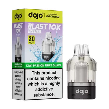 Kiwi Passion Fruit Guava Dojo Blast 10K Refill Pack - Vapeshop Co