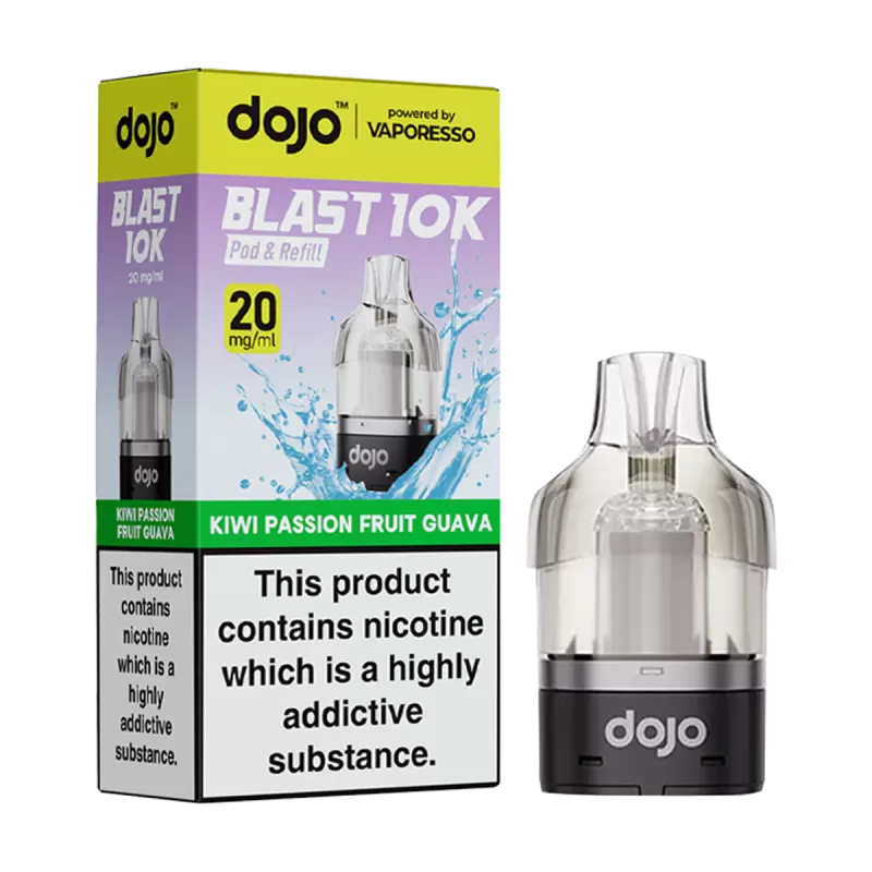 Kiwi Passion Fruit Guava Dojo Blast 10K Refill Pack - Vapeshop Co