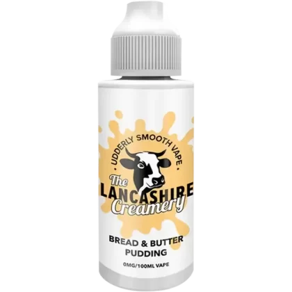 The Lancashire Creamery 100ml Shortfill - Bourbon Custard, Bread & Butter Pudding