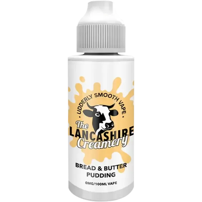 The Lancashire Creamery 100ml Shortfill - Bourbon Custard, Bread & Butter Pudding