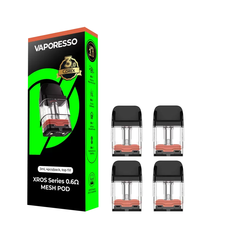 Vaporesso Corex 3.0 XROS Replacement Pod - 4 Count - 3ML / 0.6ohm - Image 3