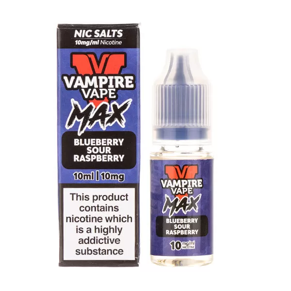 Blueberry Sour Raspberry Nic Salt E-Liquid by Vampire Vape Max - Vapesuperstore Co