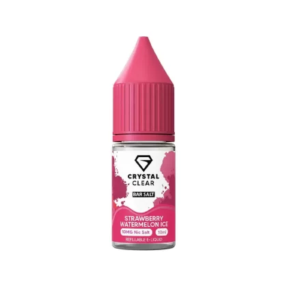 Crystal Clear Bar Salts Strawberry Watermelon Ice Nic Salt Vape Juice - 10mg