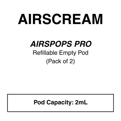 AIRSCREAM AirsPops Pro Refillable Pod - Vapeys Co Nz