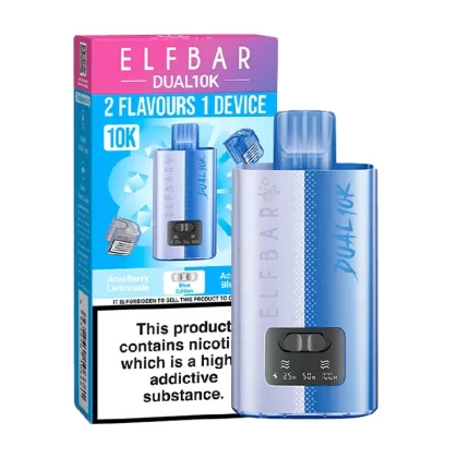 Elf Bar Dual 10K - Flavour#Blue Edition>Blueberry Edition>Cherry Edition>Drinks Edition>Exotic Edition>Fizzy Edition>Fruity Edition>Grape Edition>Green Edition>Lemon Edition>Pineapple Editio