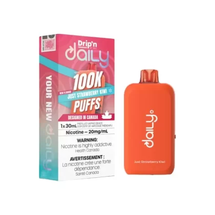 Drip’n – Daily 100K Just Strawberry Kiwi Disposable Vape