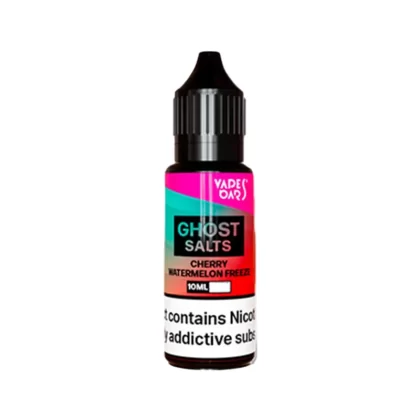 Vapes Bars Ghost Salts Cherry Watermelon Freeze Nic Salt - 10 Pack