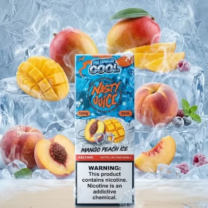 NASTY SUPER COOL MANGO PEACH ICE SALT ELIQUID