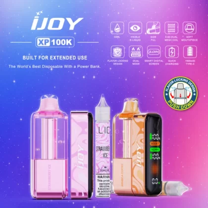 iJoy XP100K Refillable Disposable KIT TEXAS COMPLIANT - Cool Mint - Skullvaping