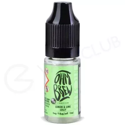 Lemon and Lime Lolly E-liquid by Ohm Brew 50/50 Nic Salts
