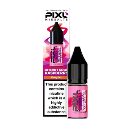 Pixl Cherry Sour Raspberry Nic Salt E-Liquid - 10 Pack - 10mg