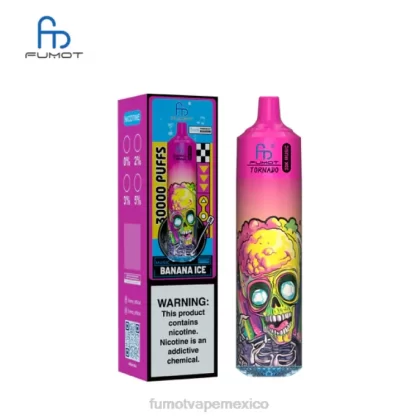 Fumot Vape México JRX81 hielo de plátano Fumot Tornado música de 30k