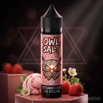 OWL Salt Longfill Strawberry Ice Cream Aroma 10ml in 60ml - 0 mg/ml / 10 ml / 60 ml
