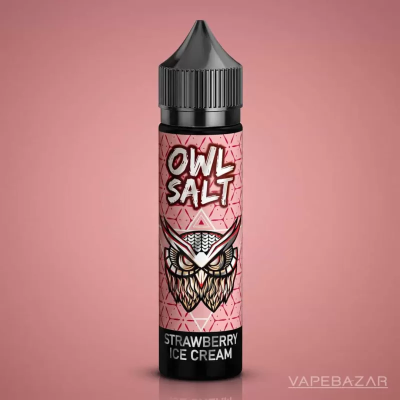 OWL Salt Longfill Strawberry Ice Cream Aroma 10ml in 60ml - 0 mg/ml / 10 ml / 60 ml - Image 2