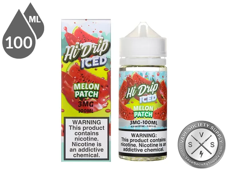 Melon Patch Iced By Hi Drip E-Liquids 100ml - Image 2