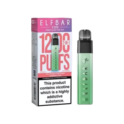 Elf Bar 1200 Kiwi Edition Pod Vape - Nicotine Strength#20mg