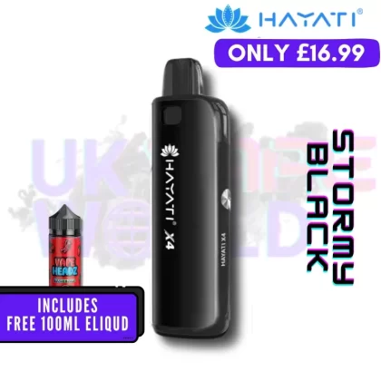 Stormy Black Hayati X4 Refillable Pod Vape Kit