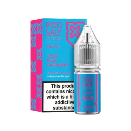 Pod Salt Nexus Sour Blue Raspberry 10ml Nic Salt E-liquid - Vape Product, Vape Product
