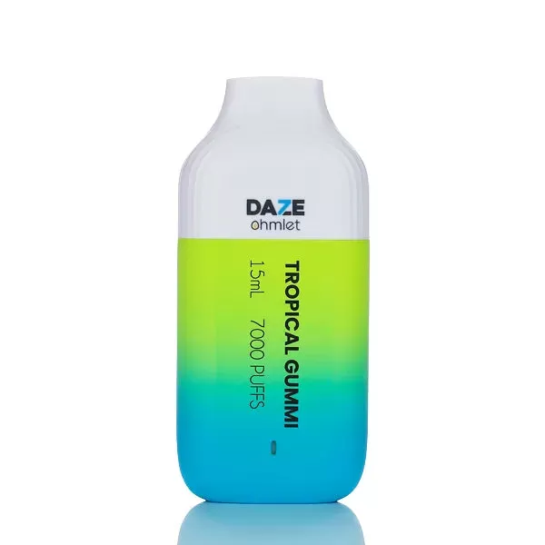 7 Daze Ohmlet 7000 Puffs Rechargeable Disposable Vape - 15ML (DISCONTINUED) - Watermelon Grape Orange - Image 3