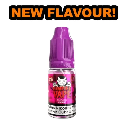 Vampire Vape Pinkman Cherry E-Liquid – Rich Cherry Bliss in 3mg, 6mg, 12mg, and 18mg