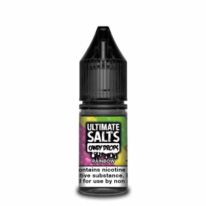 Ultimate Salts – Candy Drops: Rainbow – 10ml - B. 10mg, D. 20mg; 10ml - TPD Compliant