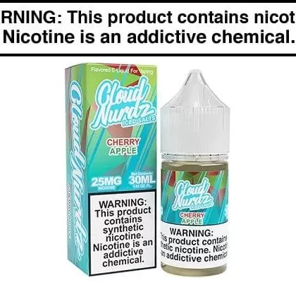 CHERRY APPLE ICED BY CLOUD NURDZ SALT 30ML - Vapejuice