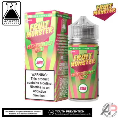 Strawberry Lime E-Liquid By Fruit Monster Vape Labs 100mL - Vape Product, Vape Product