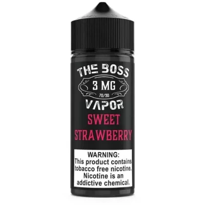 Sweet Strawberry E-Liquid by The Boss Vapor - Size#60ml>120ml~Nicotine#3MG>12MG