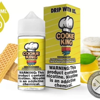 Lemon Wafer Cookie King 100ml - Vape Product, Vape Product